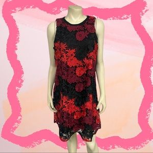 Red Maroon Lace Dress